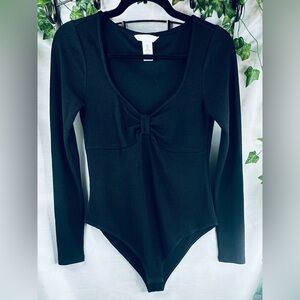 Black Long Sleeve Bodysuit